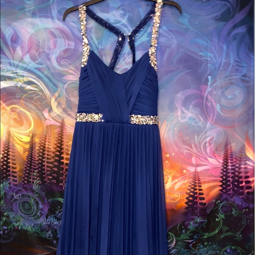 Blue prom dress